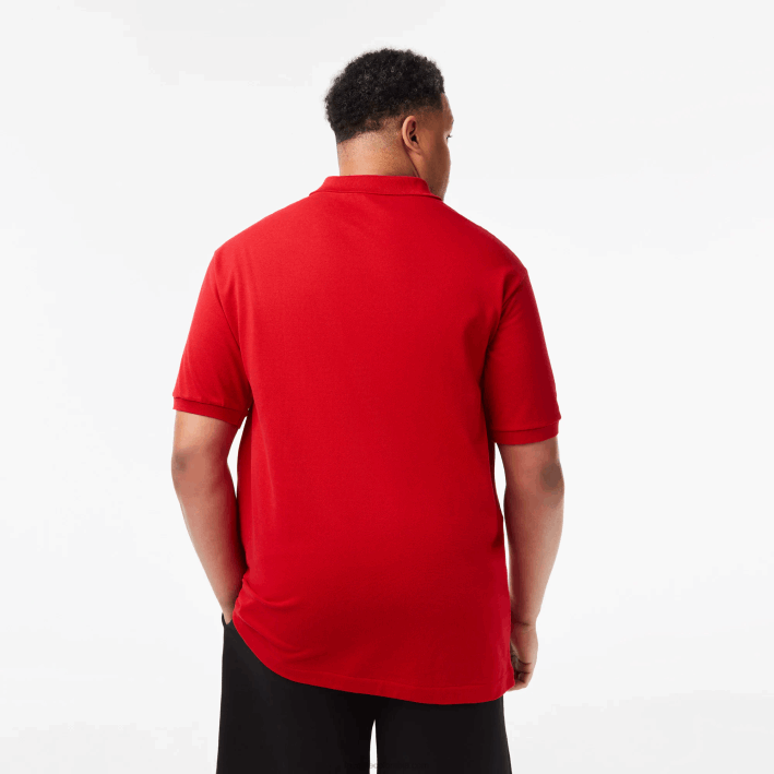hombres Lacoste 6F24204 rojo 240 polo de algodón petit piqué - tallas grandes - alto