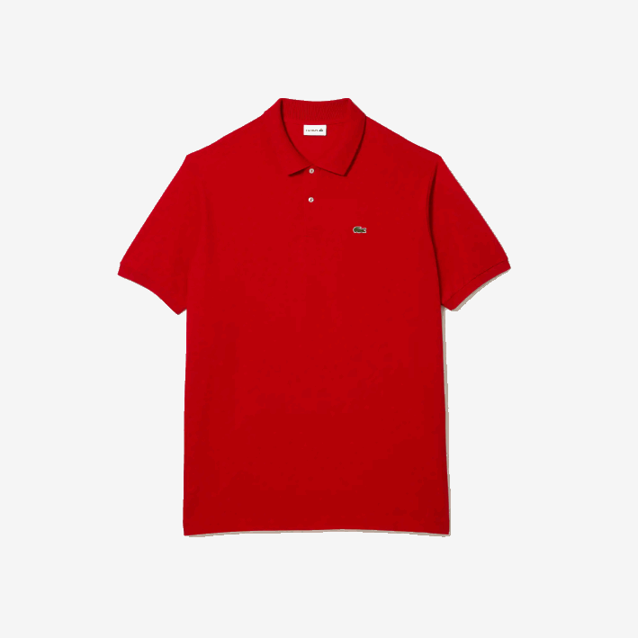 hombres Lacoste 6F24204 rojo 240 polo de algodón petit piqué - tallas grandes - alto
