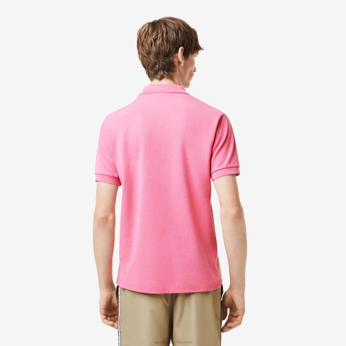 hombres Lacoste 6F24211 rosa 2r3 polo original l.12.12