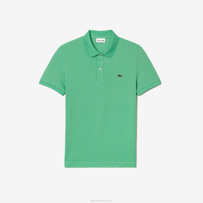 hombres Lacoste 6F24218 ttf verde polo original l.12.12 slim fit