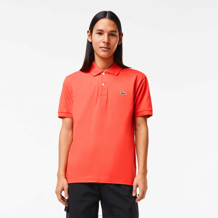 hombres Lacoste 6F24221 naranja 02k polo original l.12.12
