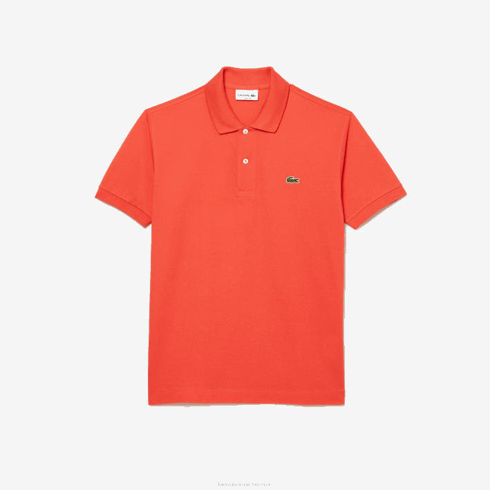hombres Lacoste 6F24221 naranja 02k polo original l.12.12