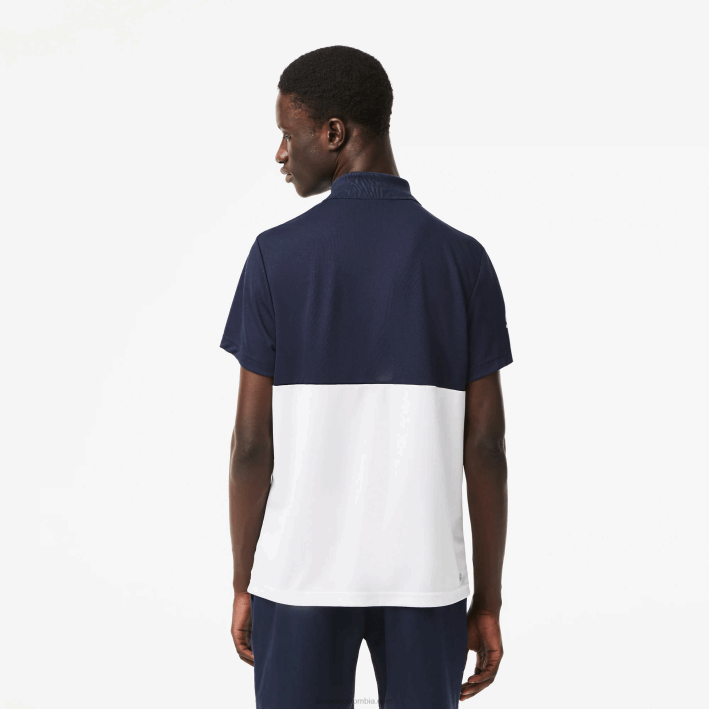 hombres Lacoste 6F24238 azul verde blanco t3i polo sport miami open edition a rayas