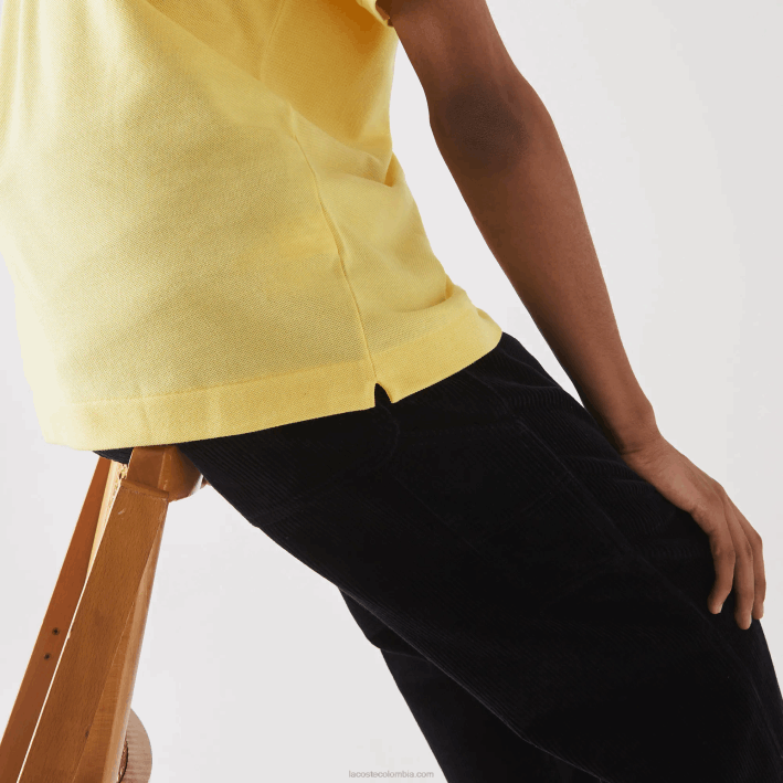 hombres Lacoste 6F24241 amarillo 107 polo original l.12.12