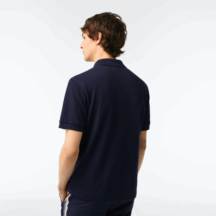 hombres Lacoste 6F24250 azul marino 166 polo original l.12.12 con piqué de algodón grueso