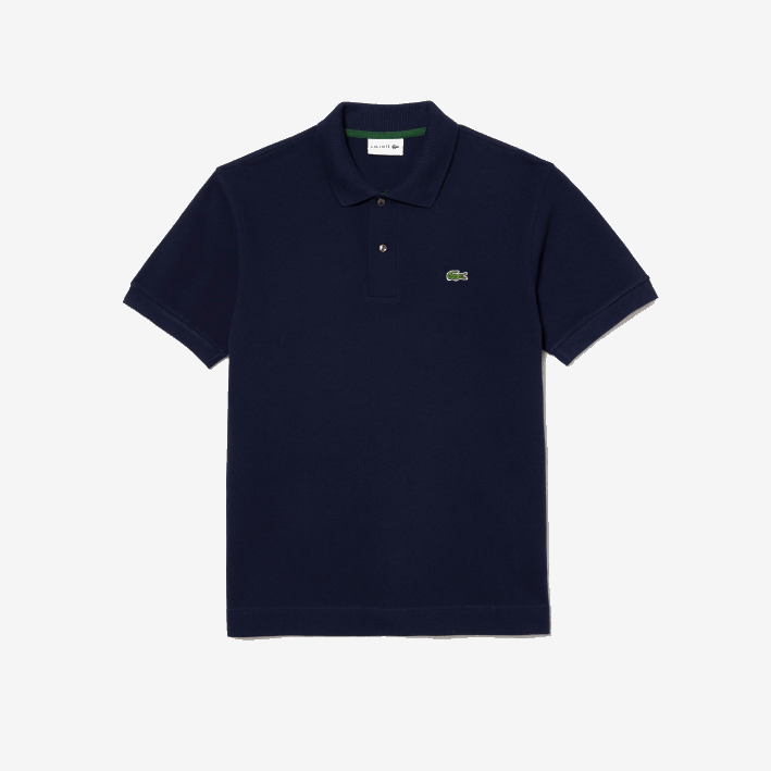 hombres Lacoste 6F24250 azul marino 166 polo original l.12.12 con piqué de algodón grueso