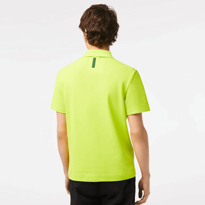 hombres Lacoste 6F24261 amarillo 90v polo de piqué de algodón transpirable de movimiento activo