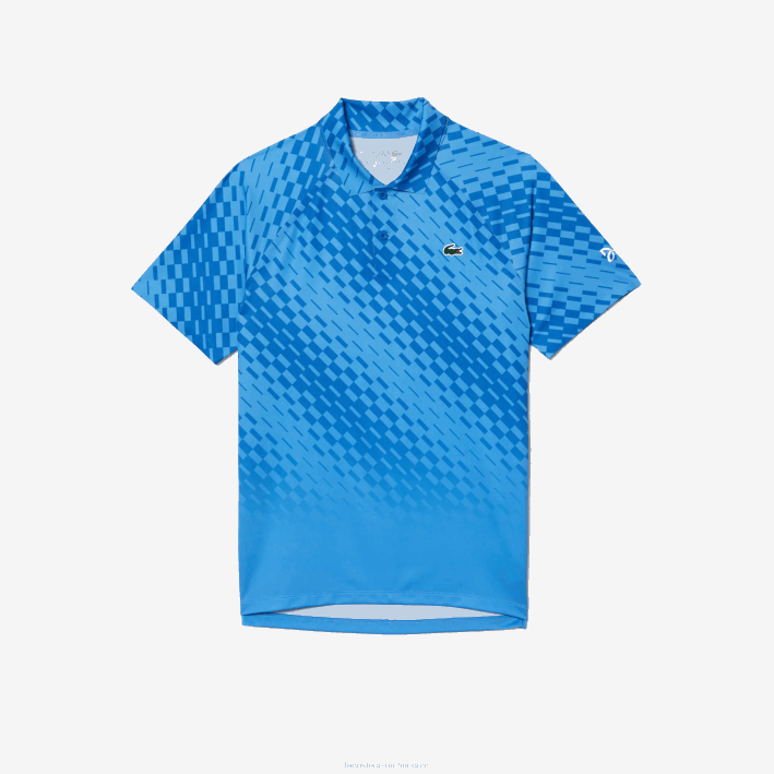 hombres Lacoste 6F2443 azul yi5 tenis x novak djokovic player versión polo