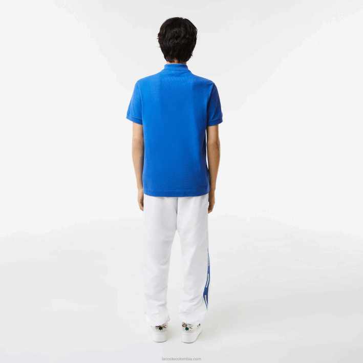 hombres Lacoste 6F24574 azul k1q polo de piqué de algodón orgánico