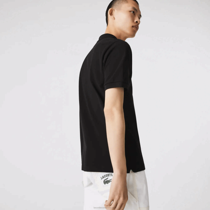 hombres Lacoste 6F2459 negro 031 polo original l.12.12