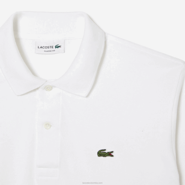 hombres Lacoste 6F24606 blanco 001 polo original l.12.12