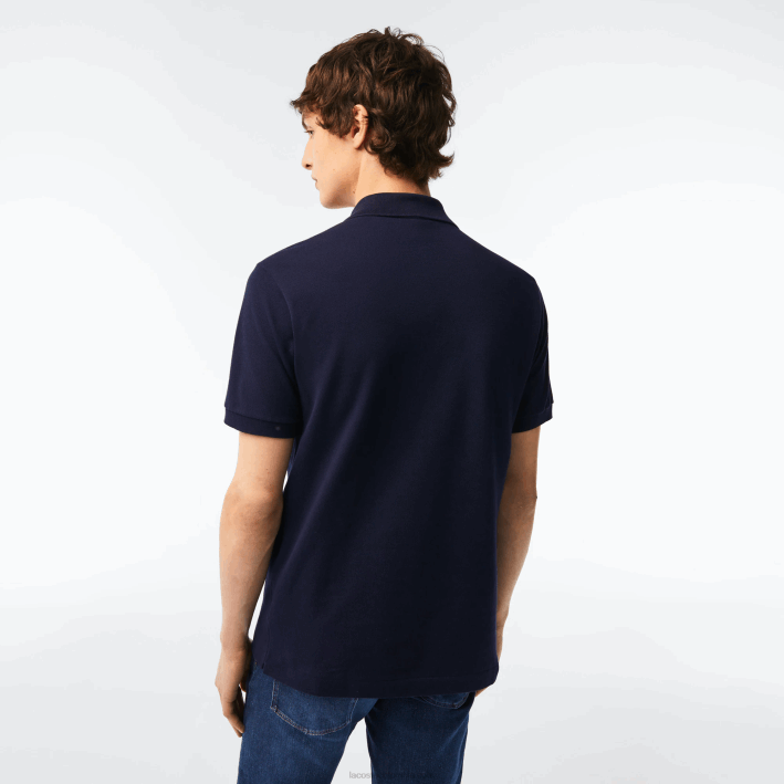 hombres Lacoste 6F2460 azul marino 166 polo original l.12.12