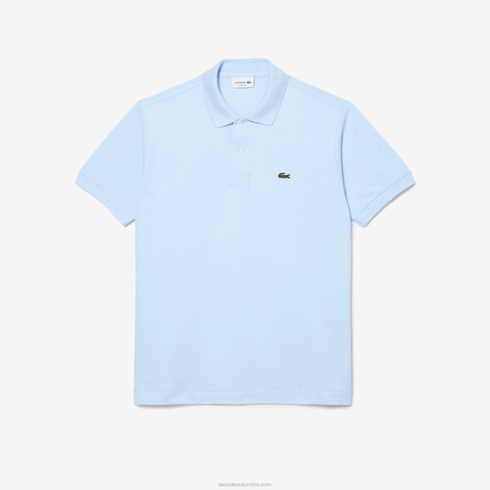hombres Lacoste 6F2461 azul claro t01 polo original l.12.12
