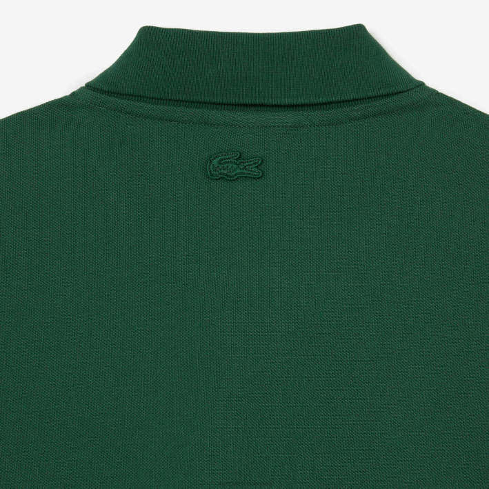 hombres Lacoste 6F24634 verde 132 polo con solapa en contraste y placa de cocodrilo