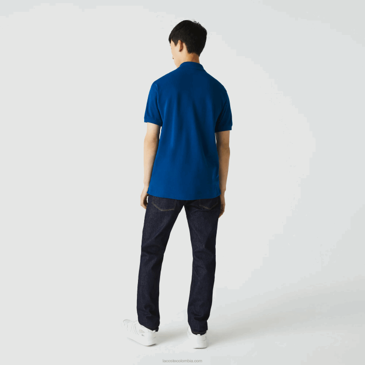 hombres Lacoste 6F24642 azul z1g polo original l.12.12