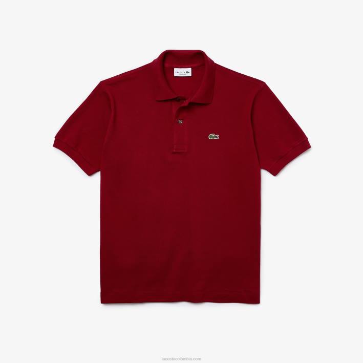 hombres Lacoste 6F24656 burdeos 476 polo original l.12.12