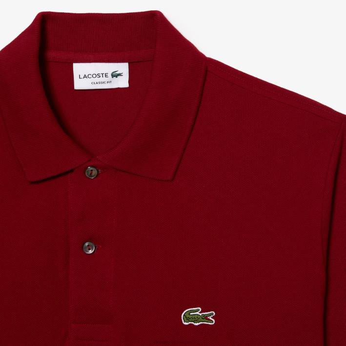 hombres Lacoste 6F24656 burdeos 476 polo original l.12.12