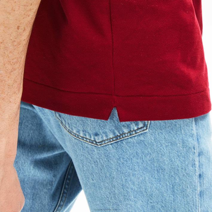 hombres Lacoste 6F24656 burdeos 476 polo original l.12.12