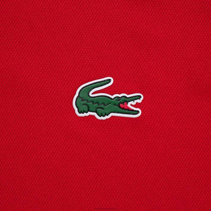 hombres Lacoste 6F24657 rojo 240 polo deportivo transpirable resistente a la abrasión interlock