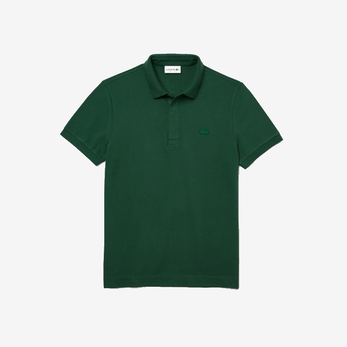 hombres Lacoste 6F24658 verde 132 polo de piqué de algodón elástico smart paris