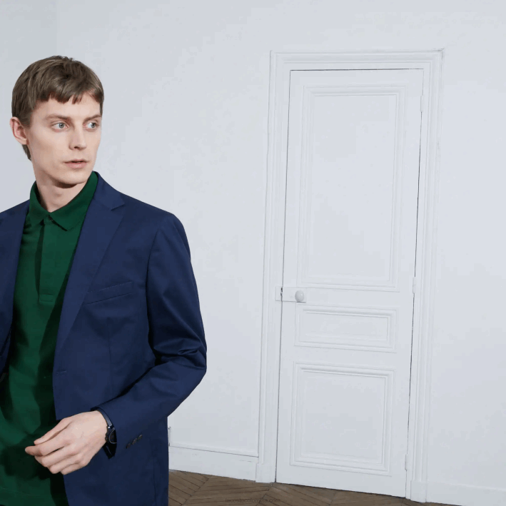hombres Lacoste 6F24658 verde 132 polo de piqué de algodón elástico smart paris