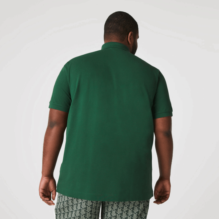 hombres Lacoste 6F24658 verde 132 polo de piqué de algodón elástico smart paris