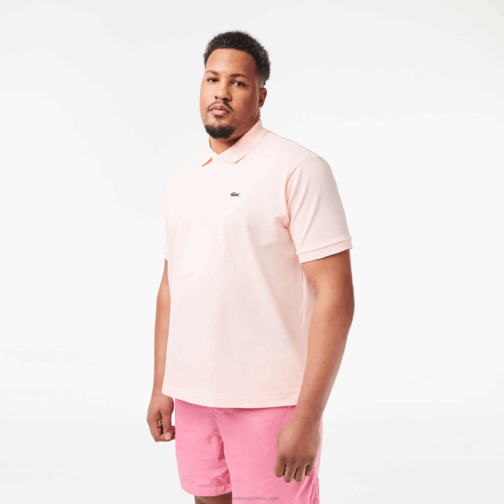 hombres Lacoste 6F24703 rosa claro t03 polo original l.12.12
