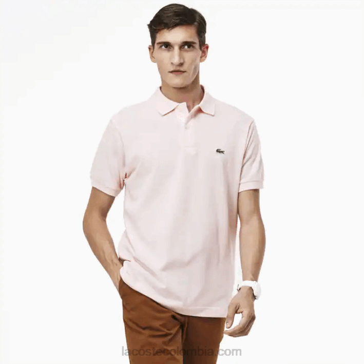 hombres Lacoste 6F24703 rosa claro t03 polo original l.12.12
