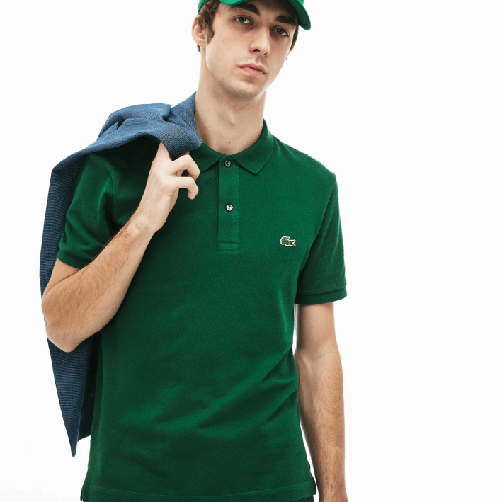 hombres Lacoste 6F24730 verde 132 polo original l.12.12 slim fit