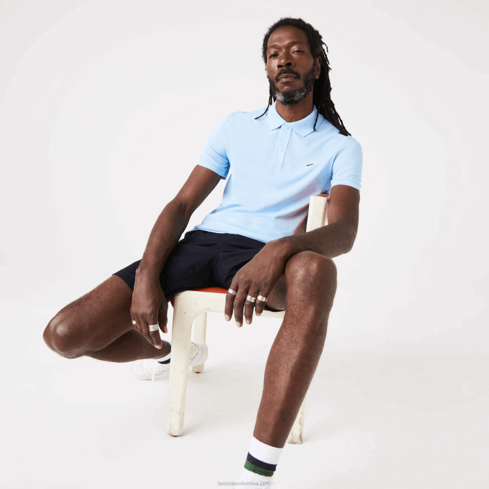 hombres Lacoste 6F24751 hbp azul polo original l.12.12 slim fit