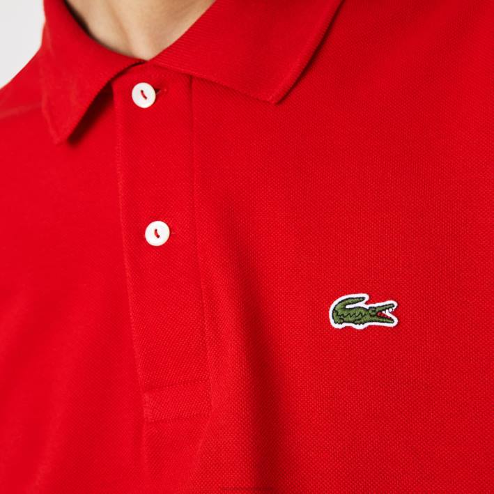 hombres Lacoste 6F24775 rojo 240 polo original l.12.12