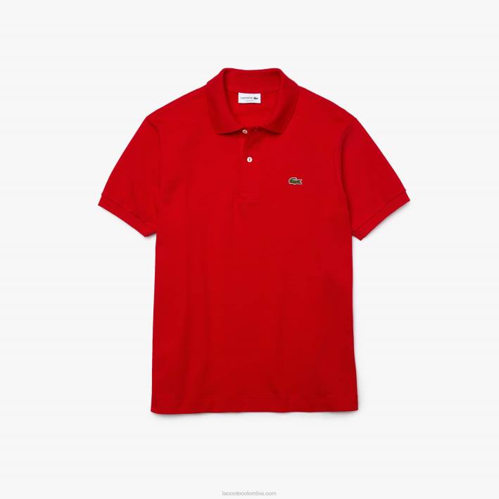 hombres Lacoste 6F24775 rojo 240 polo original l.12.12
