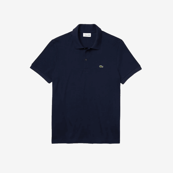 hombres Lacoste 6F24791 azul marino 166 polo de algodón pima regular fit