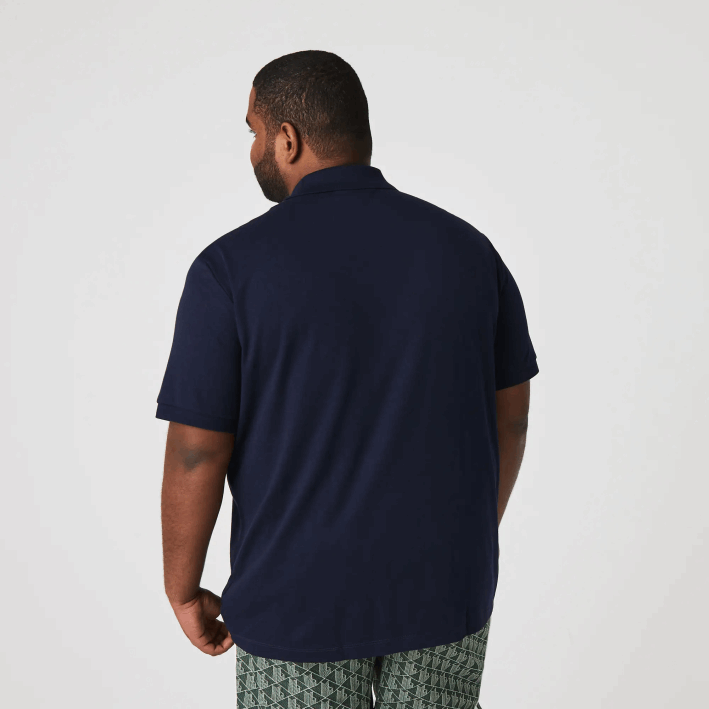 hombres Lacoste 6F24791 azul marino 166 polo de algodón pima regular fit