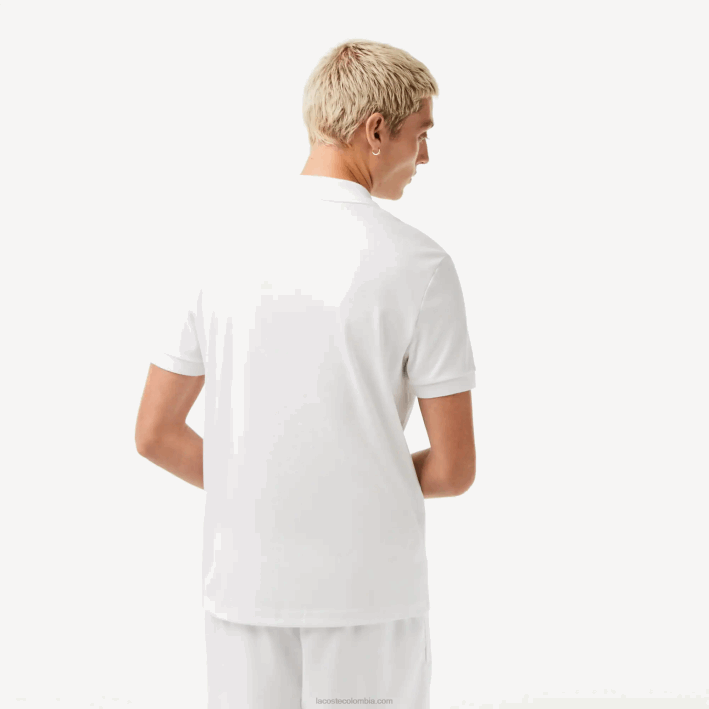 hombres Lacoste 6F24802 blanco 001 polo de algodón pima regular fit