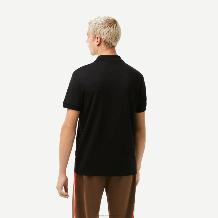 hombres Lacoste 6F24807 negro 031 polo de algodón pima regular fit