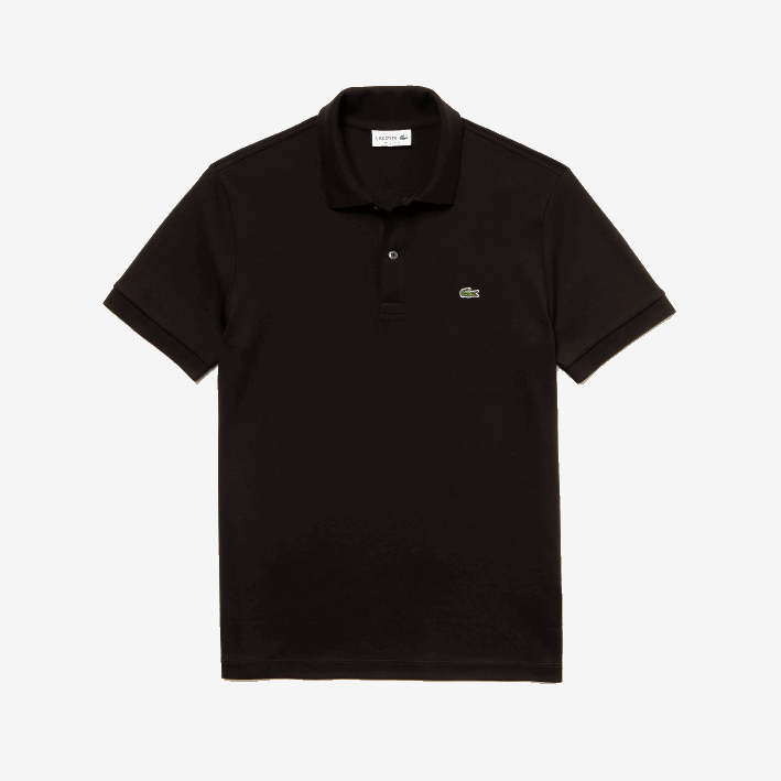 hombres Lacoste 6F24807 negro 031 polo de algodón pima regular fit