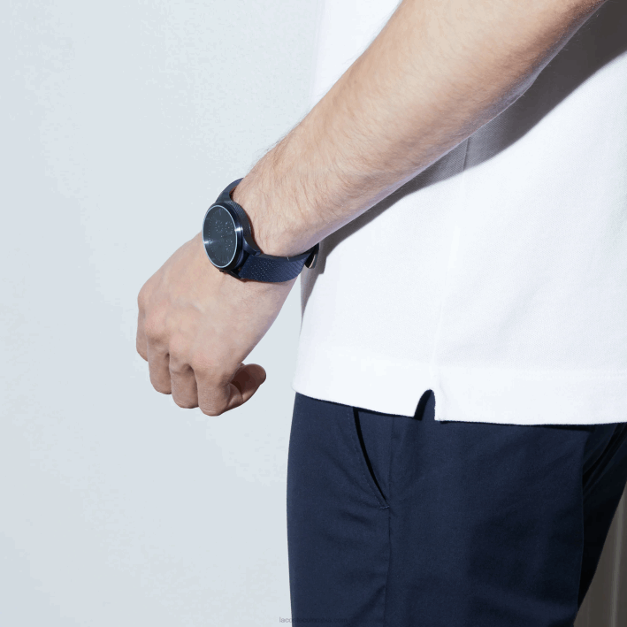 hombres Lacoste 6F2480 blanco 001 polo de piqué de algodón elástico smart paris