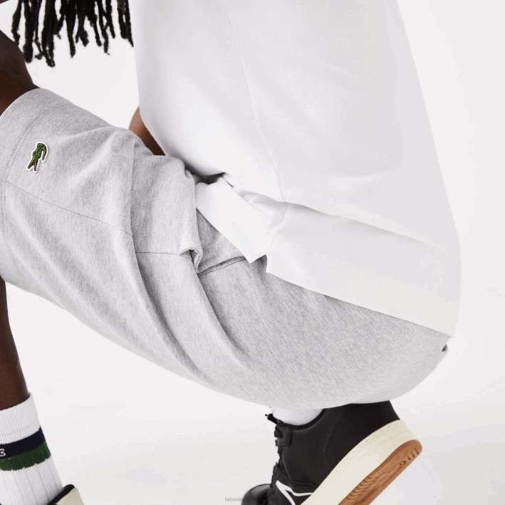 hombres Lacoste 6F2480 blanco 001 polo de piqué de algodón elástico smart paris