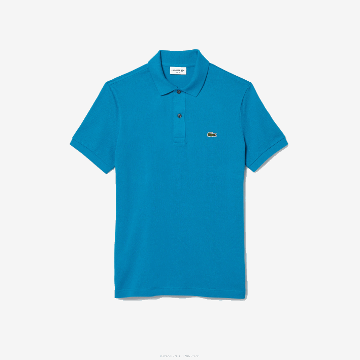 hombres Lacoste 6F24837 azul gh9 polo original l.12.12 slim fit