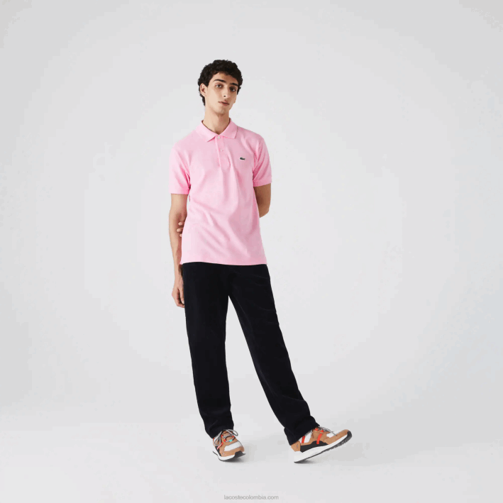 hombres Lacoste 6F24851 rosa 6us polo original l.12.12