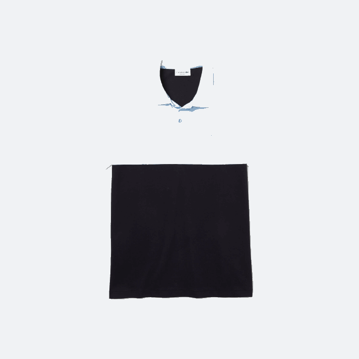 hombres Lacoste 6F24867 azul marino azul claro blanco tx4 Polo de piqué colorblock ligero y transpirable de corte regular