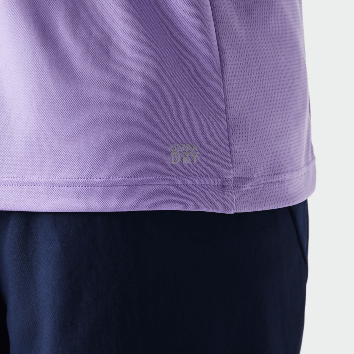 hombres Lacoste 6F24869 morado azul marino 6gp polo deportivo de tenis de piqué ultra-dry termorregulador