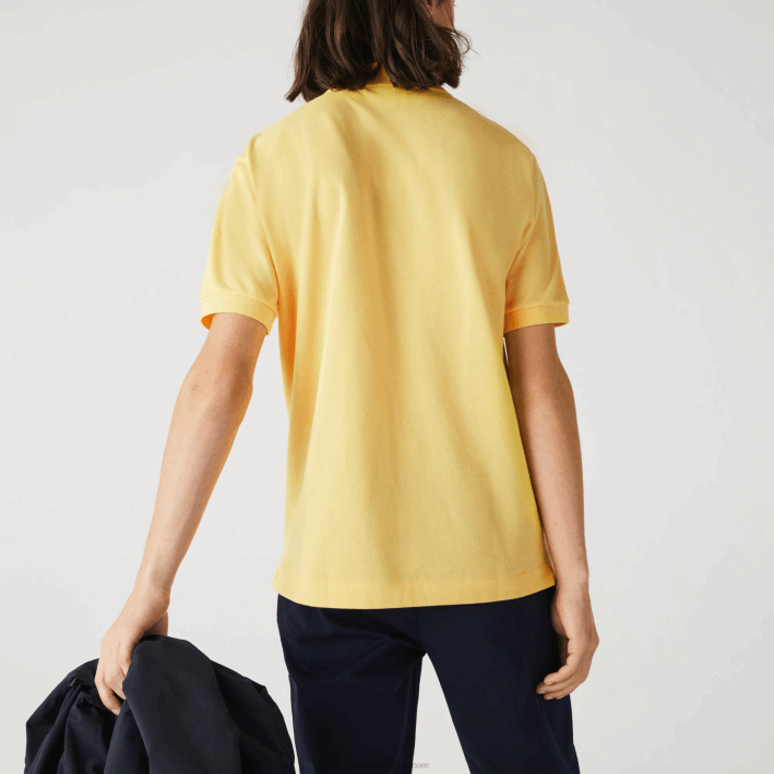hombres Lacoste 6F24870 amarillo z0a polo original l.12.12