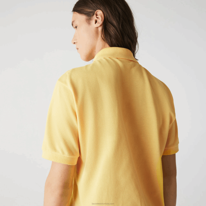 hombres Lacoste 6F24870 amarillo z0a polo original l.12.12
