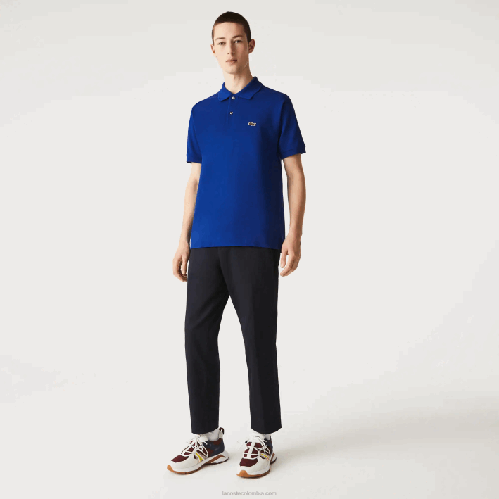 hombres Lacoste 6F24875 bdm azul polo original l.12.12