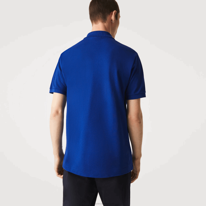 hombres Lacoste 6F24875 bdm azul polo original l.12.12