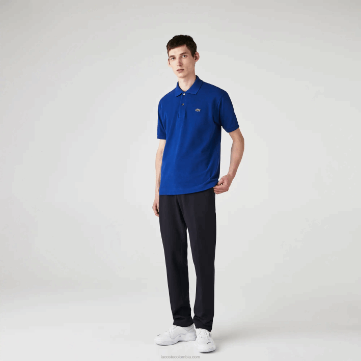 hombres Lacoste 6F24875 bdm azul polo original l.12.12
