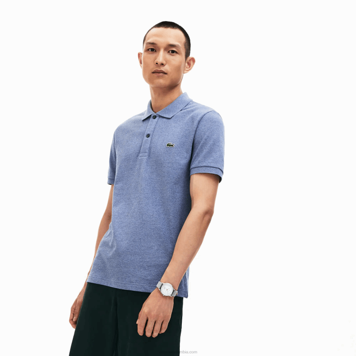 hombres Lacoste 6F24883 lomo azul 1gf polo original l.12.12 slim fit