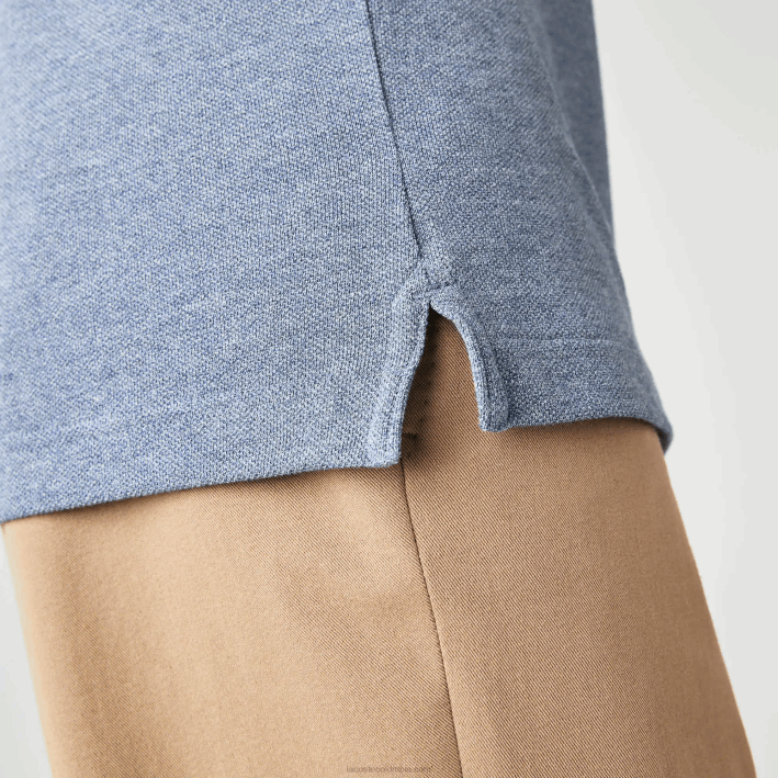 hombres Lacoste 6F24883 lomo azul 1gf polo original l.12.12 slim fit